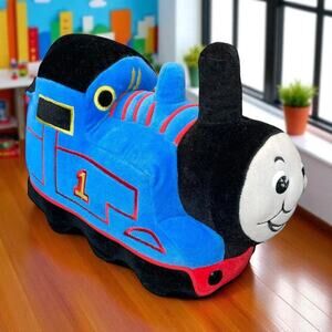 Vintage Plush Eden Thomas Train Pillow Stuffed 1991 Nursery Bedroom Decor 12”